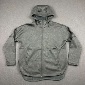 The North Face Jacket Womens Medium Cozy Slacker Full Zip Hoodie Gray‎ Fleece